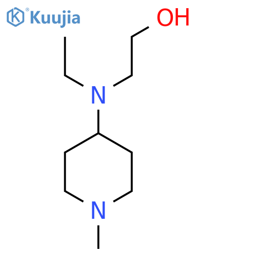 2-[Ethyl-(1-methyl-piperidin-4-yl)-amino]-ethanol structure