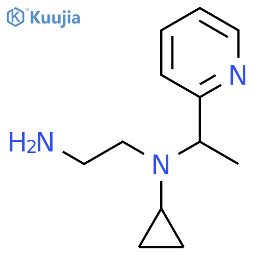N*1*-Cyclopropyl-N*1*-(1-pyridin-2-yl-ethyl)-ethane-1,2-diamine structure