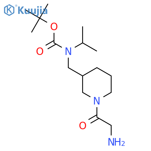 [1-(2-Amino-acetyl)-piperidin-3-ylmethyl]-isopropyl-carbamic acid tert-butyl ester structure