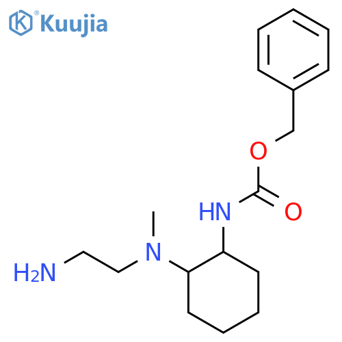 {2-[(2-Amino-ethyl)-methyl-amino]-cyclohexyl}-carbamic acid benzyl ester structure