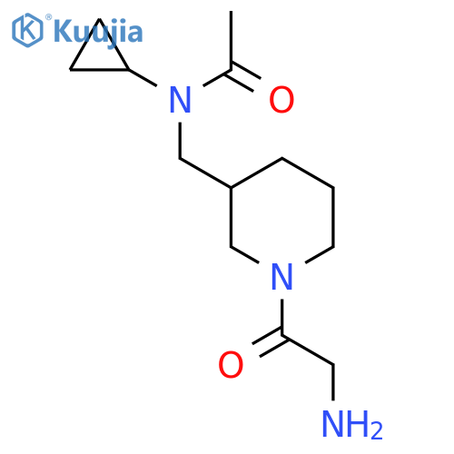 N-[1-(2-Amino-acetyl)-piperidin-3-ylmethyl]-N-cyclopropyl-acetamide structure