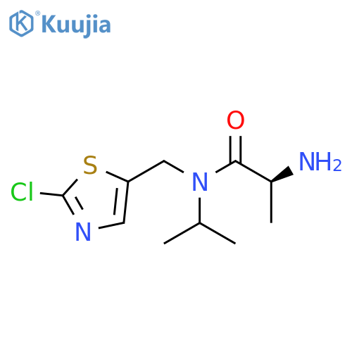 (S)-2-Amino-N-(2-chloro-thiazol-5-ylmethyl)-N-isopropyl-propionamide structure