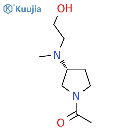 1-{(R)-3-[(2-Hydroxy-ethyl)-methyl-amino]-pyrrolidin-1-yl}-ethanone structure