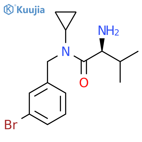 (S)-2-Amino-N-(3-bromo-benzyl)-N-cyclopropyl-3-methyl-butyramide structure