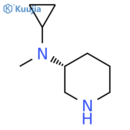 Cyclopropyl-methyl-(R)-piperidin-3-yl-amine structure