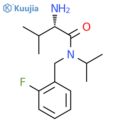 (S)-2-Amino-N-(2-fluoro-benzyl)-N-isopropyl-3-methyl-butyramide structure