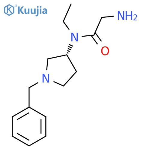 2-Amino-N-((R)-1-benzyl-pyrrolidin-3-yl)-N-ethyl-acetamide structure