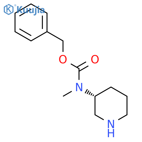 Methyl-(R)-piperidin-3-yl-carbamic acid benzyl ester structure