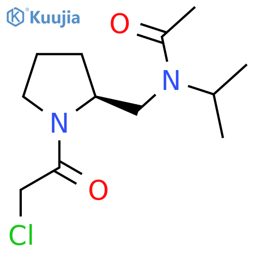 N-[(S)-1-(2-Chloro-acetyl)-pyrrolidin-2-ylmethyl]-N-isopropyl-acetamide structure