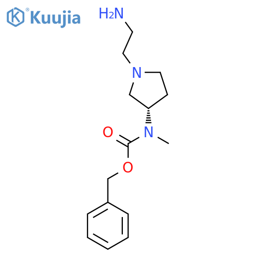 [(S)-1-(2-Amino-ethyl)-pyrrolidin-3-yl]-methyl-carbamic acid benzyl ester structure