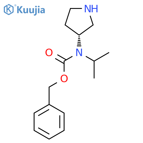 Isopropyl-(R)-pyrrolidin-3-yl-carbamic acid benzyl ester structure