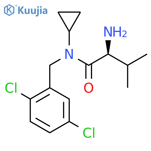 (S)-2-Amino-N-cyclopropyl-N-(2,5-dichloro-benzyl)-3-methyl-butyramide structure