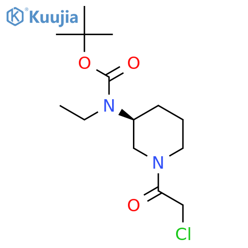 [(S)-1-(2-Chloro-acetyl)-piperidin-3-yl]-ethyl-carbamic acid tert-butyl ester structure