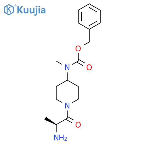 [1-((S)-2-Amino-propionyl)-piperidin-4-yl]-methyl-carbamic acid benzyl ester structure