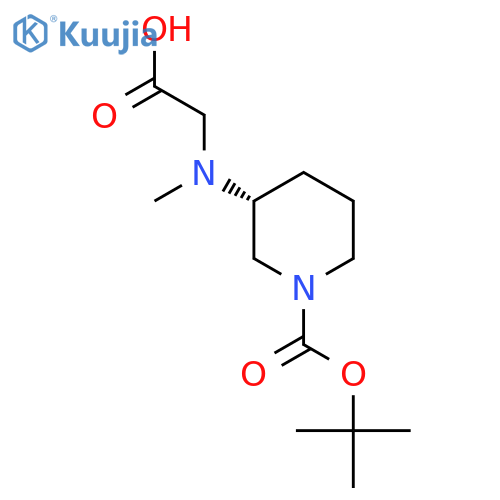 (R)-3-(Carboxymethyl-methyl-amino)-piperidine-1-carboxylic acid tert-butyl ester structure