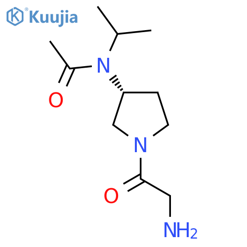 N-[(R)-1-(2-Amino-acetyl)-pyrrolidin-3-yl]-N-isopropyl-acetamide structure