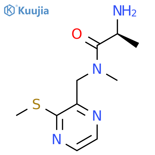 (S)-2-Amino-N-methyl-N-(3-methylsulfanyl-pyrazin-2-ylmethyl)-propionamide structure