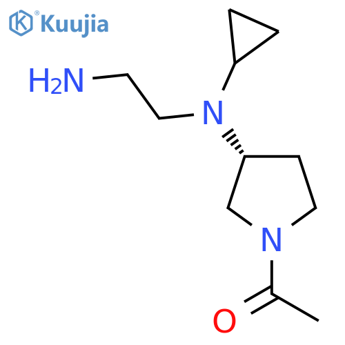 1-{(R)-3-[(2-Amino-ethyl)-cyclopropyl-amino]-pyrrolidin-1-yl}-ethanone structure