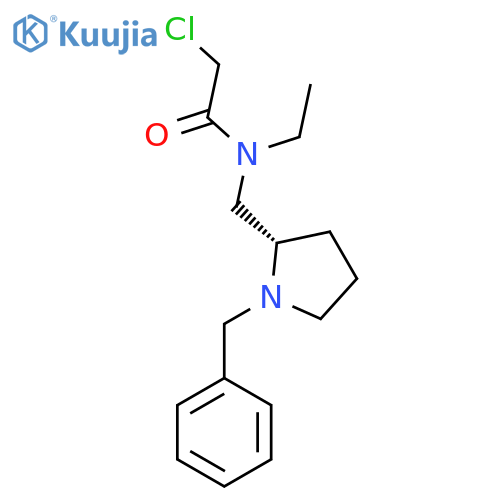 N-((S)-1-Benzyl-pyrrolidin-2-ylmethyl)-2-chloro-N-ethyl-acetamide structure