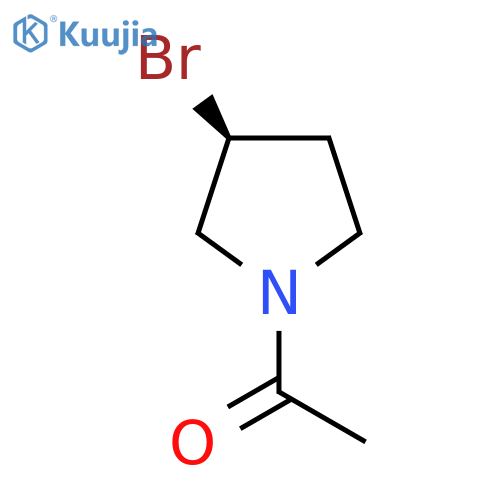 1-((S)-3-Bromo-pyrrolidin-1-yl)-ethanone structure