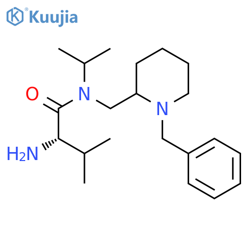 (S)-2-Amino-N-(1-benzyl-piperidin-2-ylmethyl)-N-isopropyl-3-methyl-butyramide structure