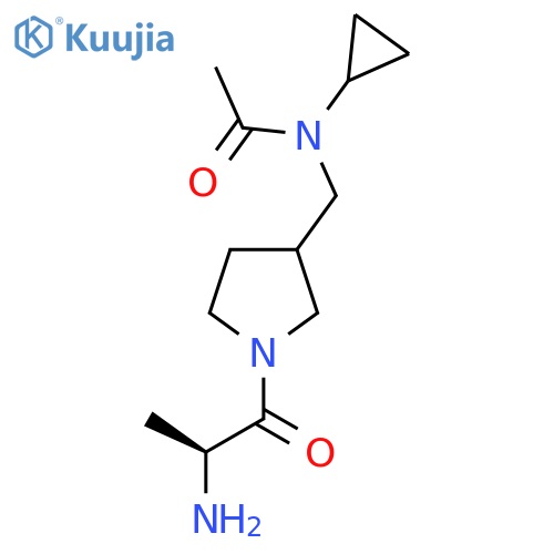 N-[1-((S)-2-Amino-propionyl)-pyrrolidin-3-ylmethyl]-N-cyclopropyl-acetamide structure