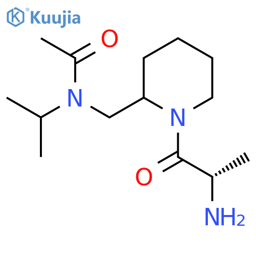N-[1-((S)-2-Amino-propionyl)-piperidin-2-ylmethyl]-N-isopropyl-acetamide structure