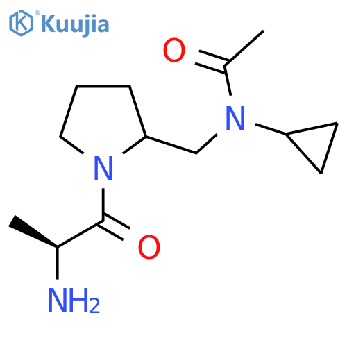 N-[1-((S)-2-Amino-propionyl)-pyrrolidin-2-ylmethyl]-N-cyclopropyl-acetamide structure