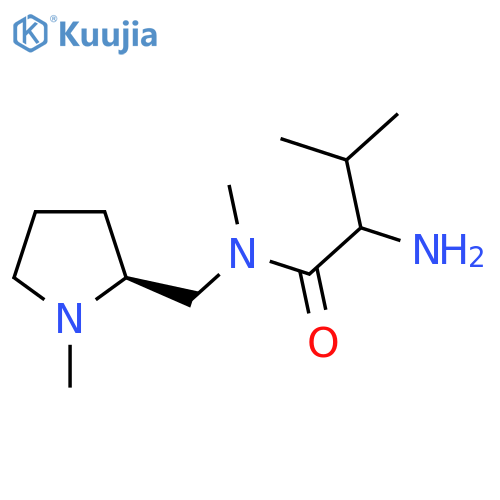 2-Amino-N,3-dimethyl-N-[[(2S)-1-methylpyrrolidin-2-yl]methyl]butanamide structure