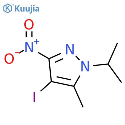 4-Iodo-1-isopropyl-5-methyl-3-nitro-1H-pyrazole structure
