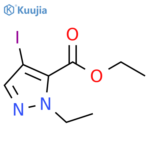 ethyl 1-ethyl-4-iodo-1H-pyrazole-5-carboxylate structure