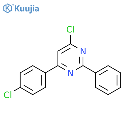 4-Chloro-6-(4-chlorophenyl)-2-phenylpyrimidine structure