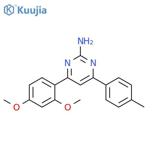 4-(2,4-dimethoxyphenyl)-6-(4-methylphenyl)pyrimidin-2-amine structure