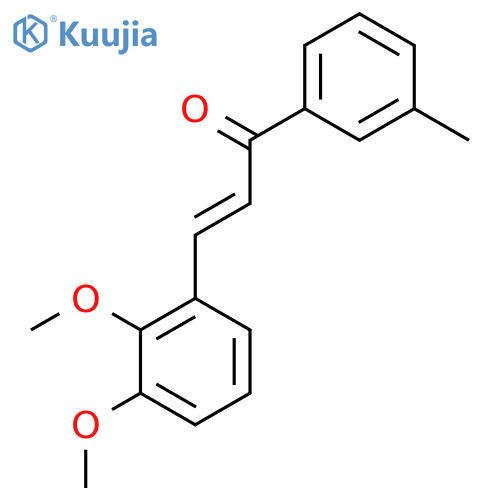 (2E)-3-(2,3-Dimethoxyphenyl)-1-(3-methylphenyl)prop-2-en-1-one structure