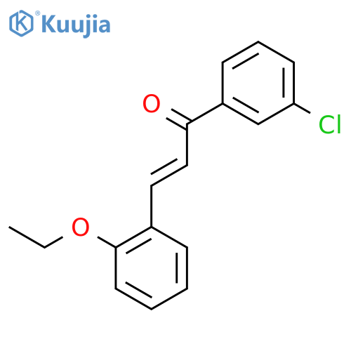 (2E)-1-(3-Chlorophenyl)-3-(2-ethoxyphenyl)prop-2-en-1-one structure