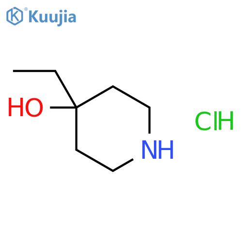 4-Ethylpiperidin-4-ol hydrochloride structure