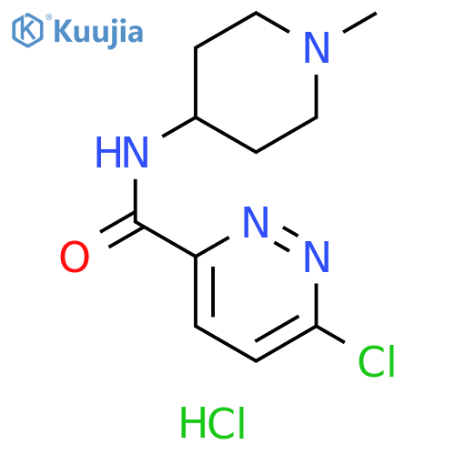 6-chloro-N-(1-methyl-4-piperidyl)pyridazine-3-carboxamide;hydrochloride structure