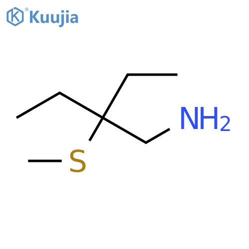 3-(aminomethyl)-3-(methylsulfanyl)pentane structure