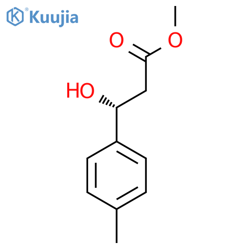 methyl (3R)-3-hydroxy-3-(4-methylphenyl)propanoate structure