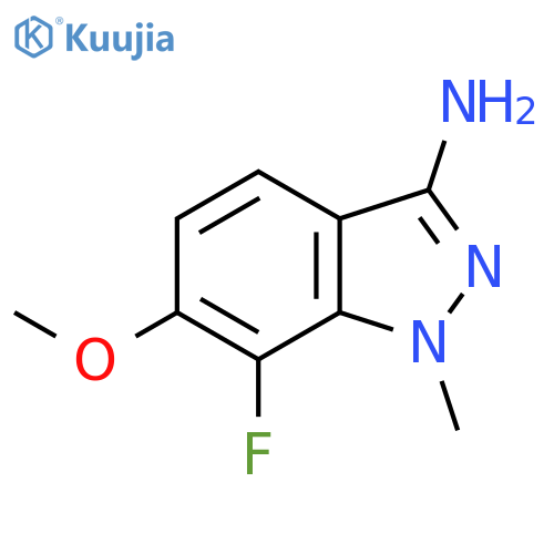 7-Fluoro-6-methoxy-1-methyl-1H-indazol-3-amine structure
