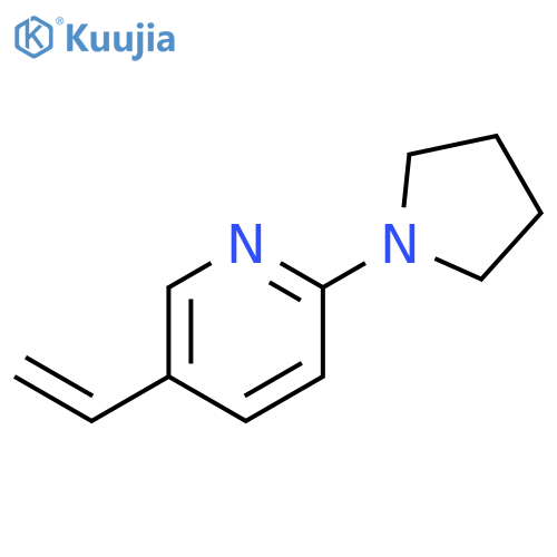 5-ethenyl-2-(pyrrolidin-1-yl)pyridine structure