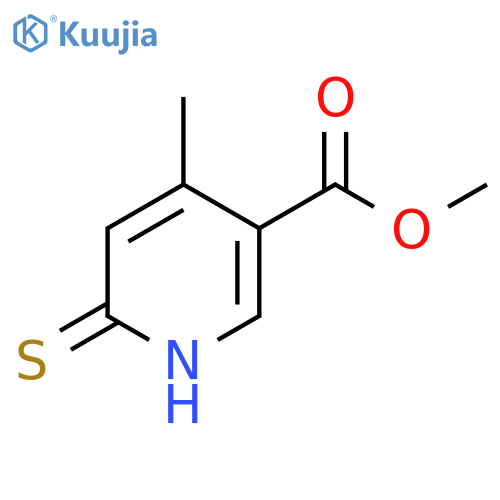 Methyl 6-mercapto-4-methylnicotinate structure