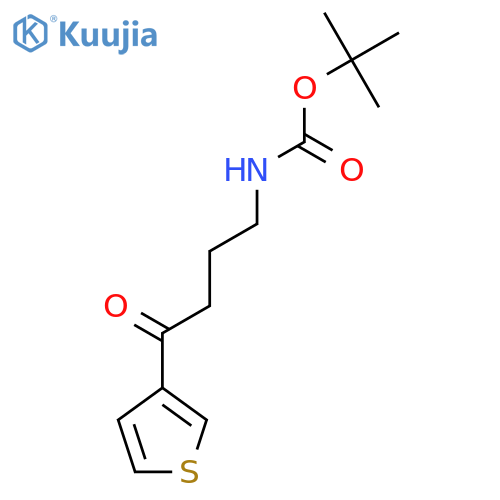 Tert-butyl (4-oxo-4-(thiophen-3-yl)butyl)carbamate structure