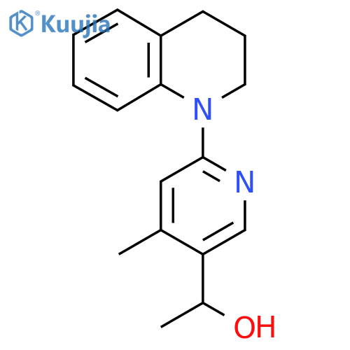 1-(6-(3,4-Dihydroquinolin-1(2H)-yl)-4-methylpyridin-3-yl)ethanol structure