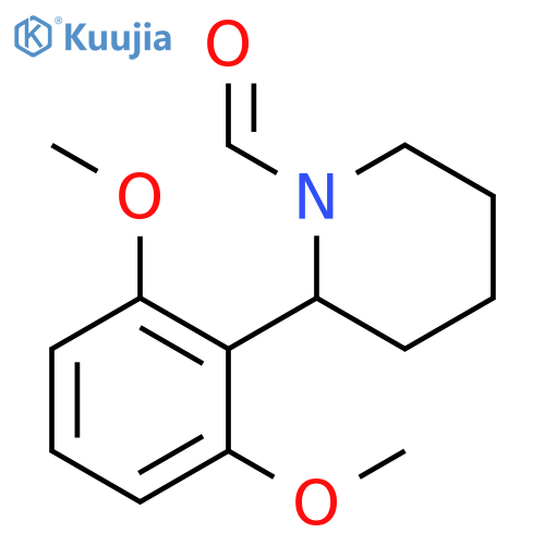 2-(2,6-Dimethoxy-phenyl)-piperidine-1-carbaldehyde structure