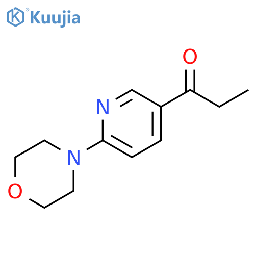 1-(6-Morpholin-4-yl-pyridin-3-yl)-propan-1-one structure