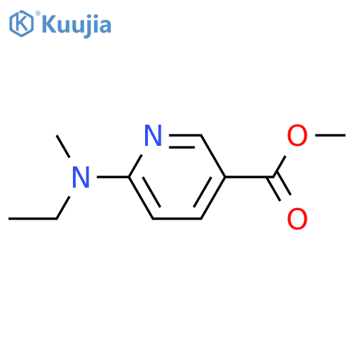 6-(Ethyl-methyl-amino)-nicotinic acid methyl ester structure