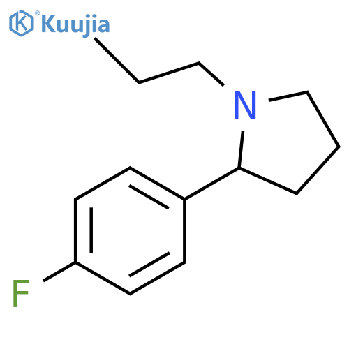 2-(4-Fluoro-phenyl)-1-propyl-pyrrolidine structure