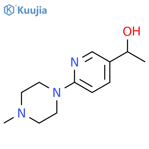 1-[6-(4-Methyl-piperazin-1-yl)-pyridin-3-yl]-ethanol structure