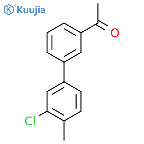 1-3-(3-Chloro-4-methylphenyl)phenylethanone structure